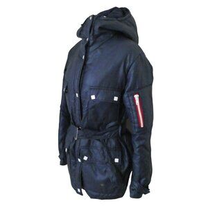 vtg 80s PORT-O-SPORT hooded jacket sz L quilted puffer